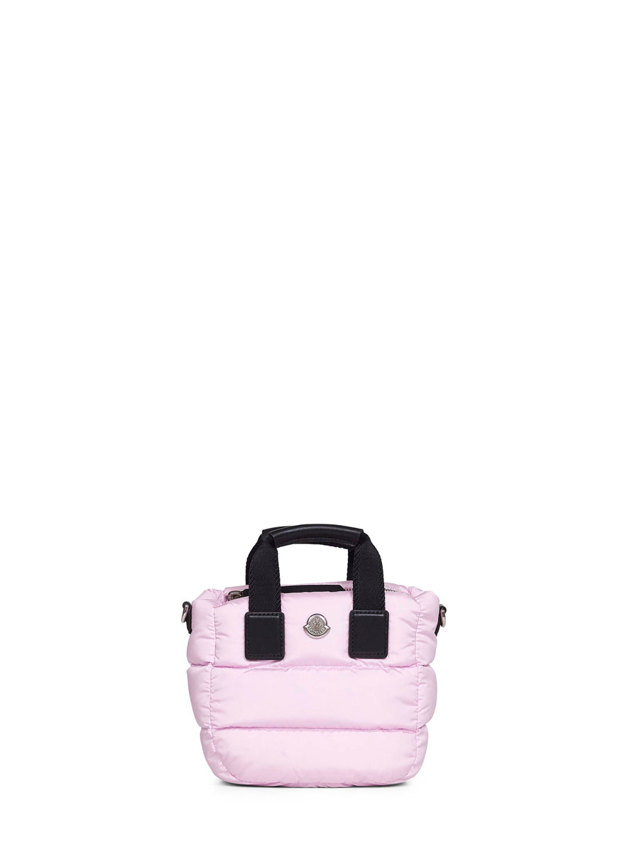 Moncler Caradoc Top Handle Bag — Pink Polyamide