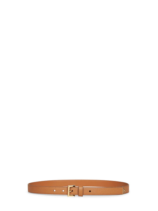 Prada Saffiano Leather Belt — Caramel Calf