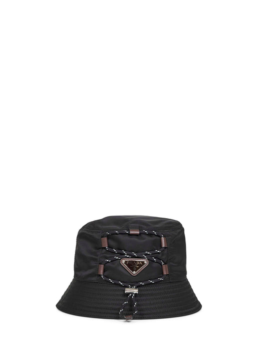 Prada 2hc1372he1f0002 Bucket Hat — Black Recycled Polyamide