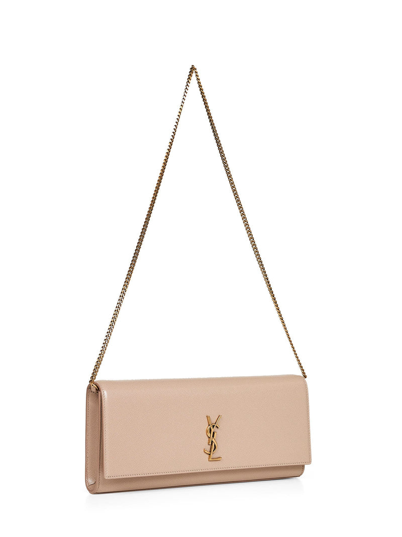 Saint Laurent Kate Clutch — Beige Calf Leather