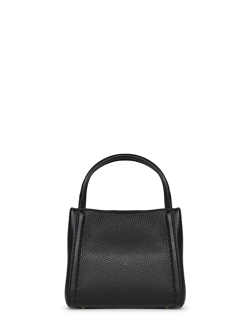 Valentino Garavani Alltime Top Handle Bag — Black Calf Leather