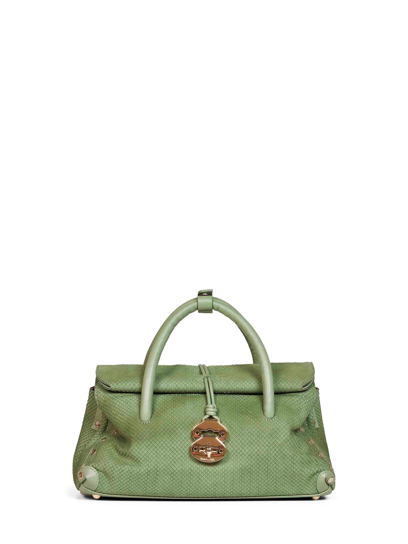 Zanellato Dotta Top Handle Bag — Green Bovine Leather