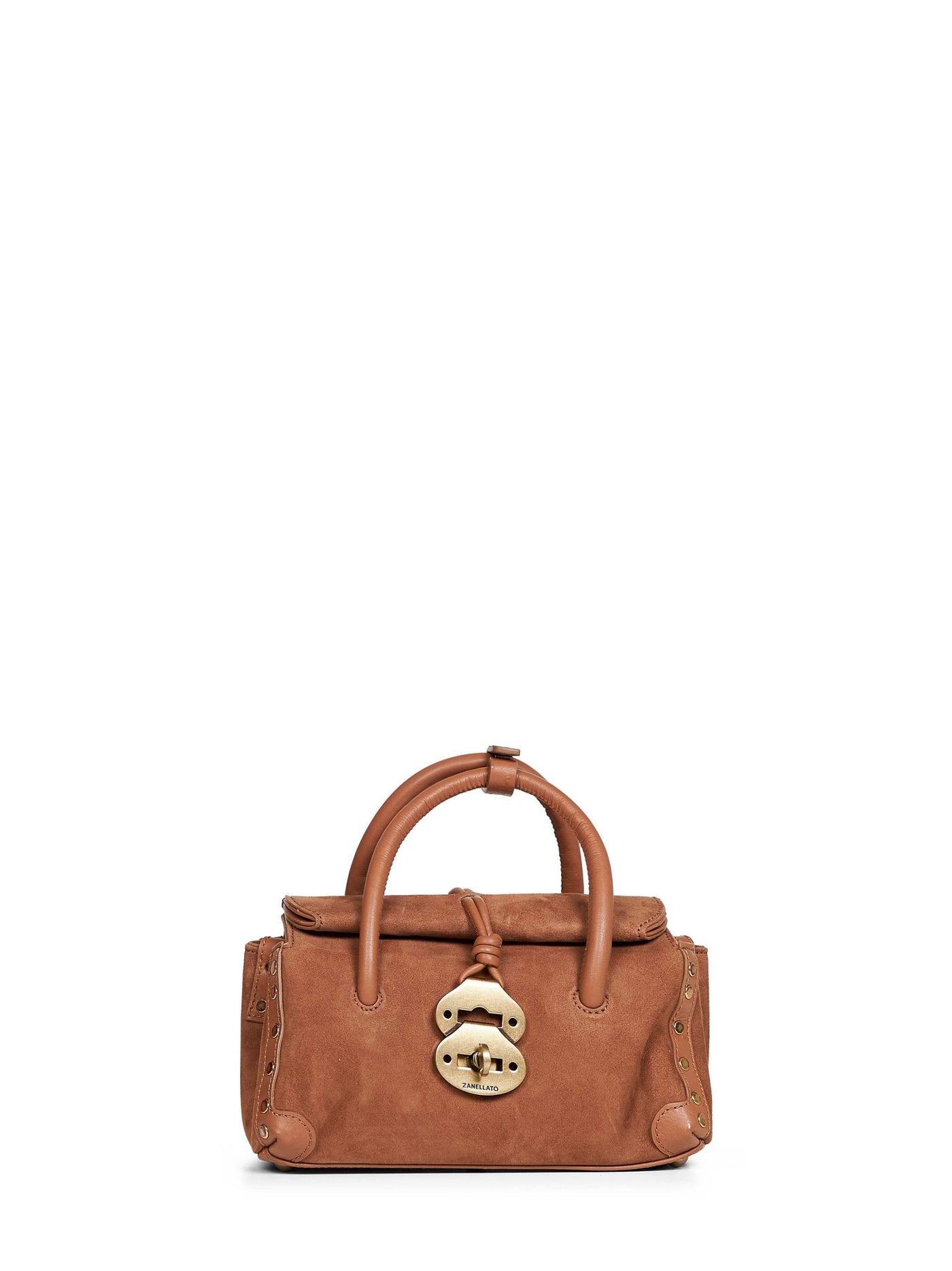 Zanellato Top Handle Bag — Brown Ovine Leather