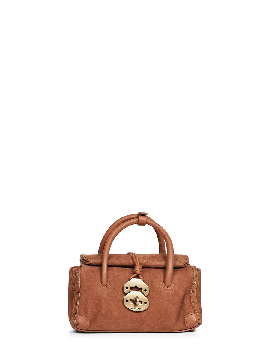 Zanellato Top Handle Bag — Brown Ovine Leather
