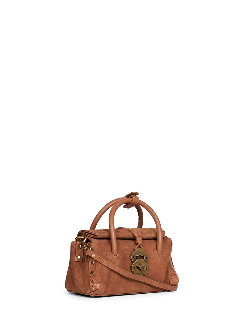 Zanellato Top Handle Bag — Brown Ovine Leather