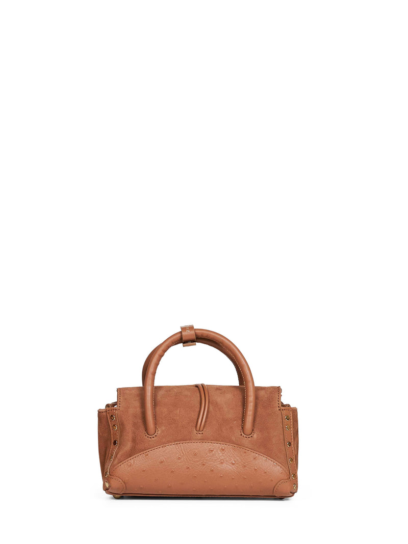 Zanellato Top Handle Bag — Brown Ovine Leather