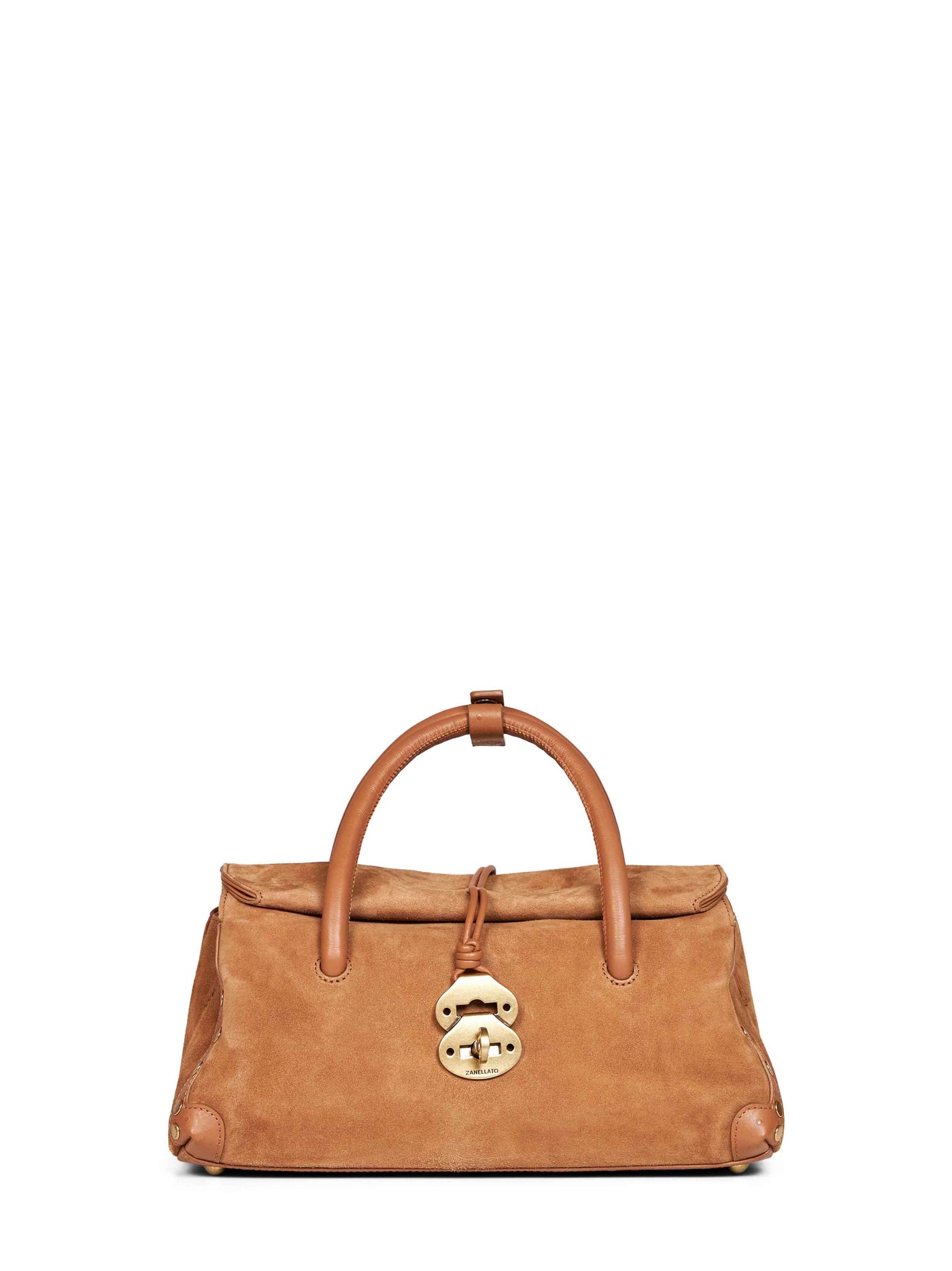 Zanellato Dotta Small Top Handle Bag — Camel Bovine Leather