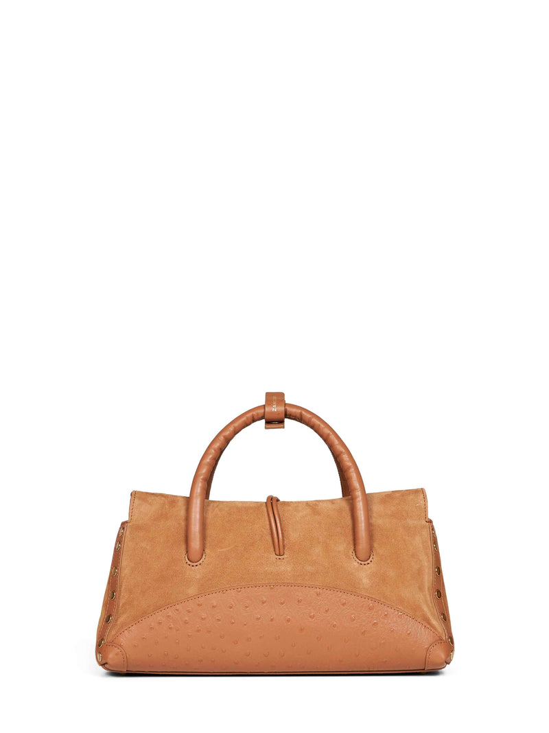 Zanellato Dotta Small Top Handle Bag — Camel Bovine Leather