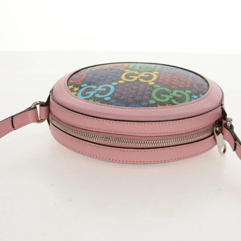 Gucci Round Psychedelic Print Gg Coated Canvas Multicolour Bag