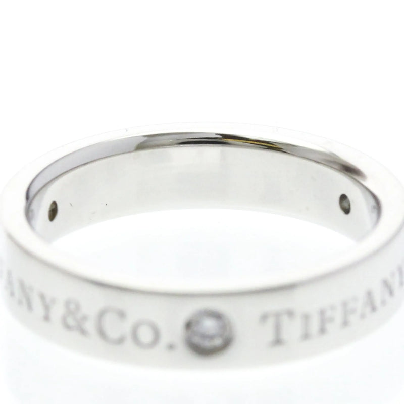 Tiffany & Co. Classic Wedding Band 3 Diamonds Platinum And Silver Jewelry