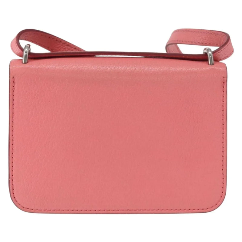 Burberry D-Ring Shoulder Leather Pink Bag