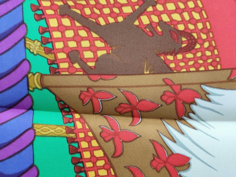 Hermes Carré 90 Silk Multicolor Multicolour Accessory