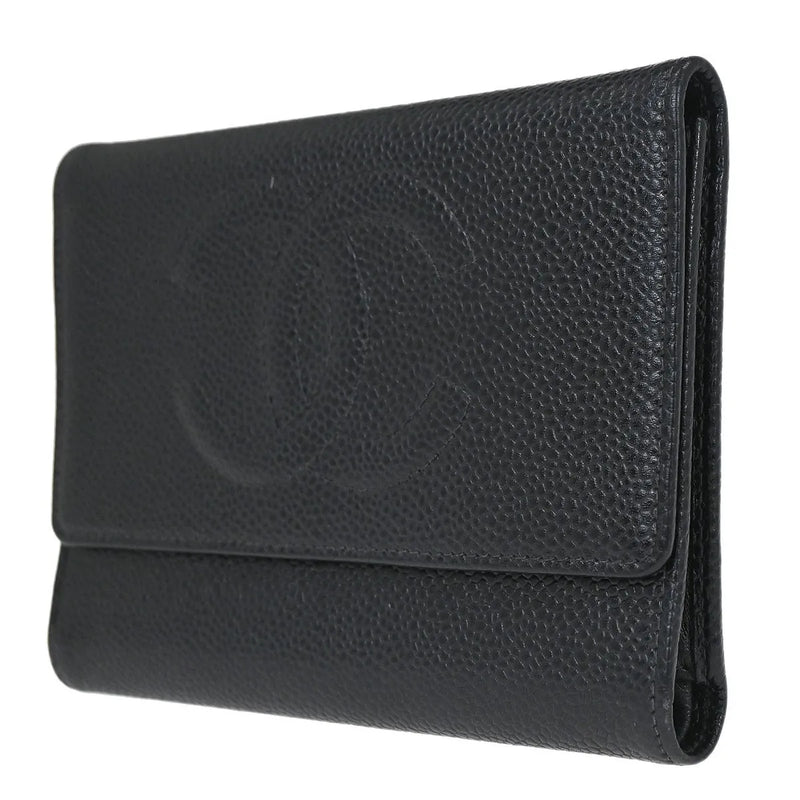 Chanel Timeless Cc French Caviar Black Calfskin Accessory