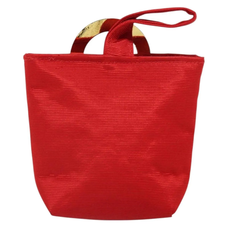 Celine Circle Logo Nylon Red Bag