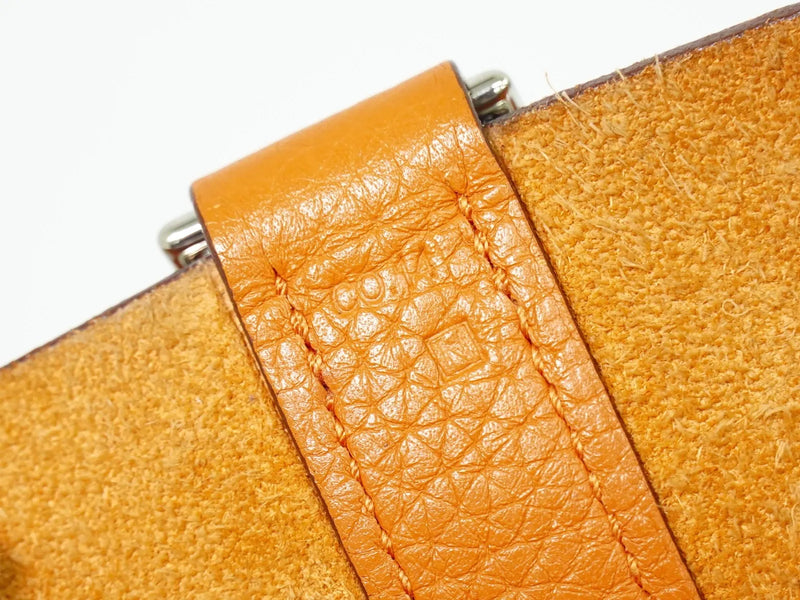 Hermes Picotin Lock Togo Orange Leather Bag