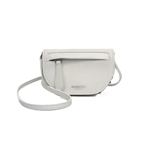 Burberry Olympia Flap Leather White Bag