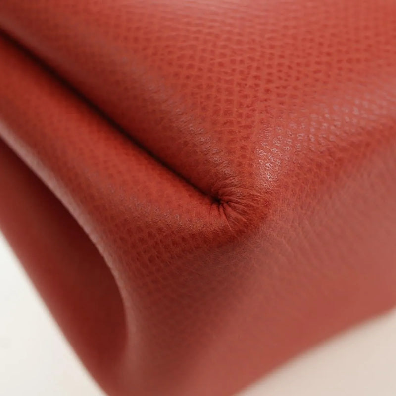 Hermes Vespa Leather Red Bag