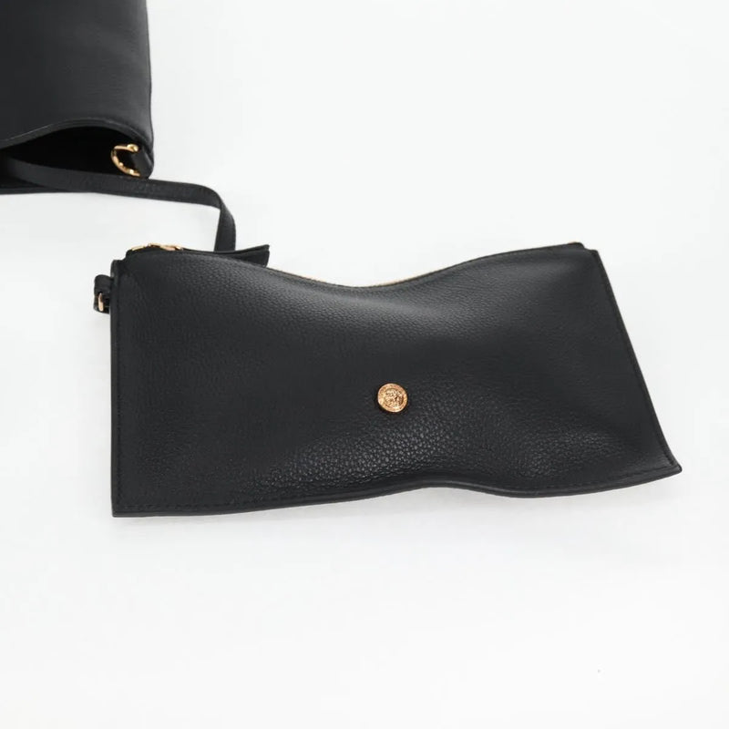 Versace Medusa Tote Leather Black Bag