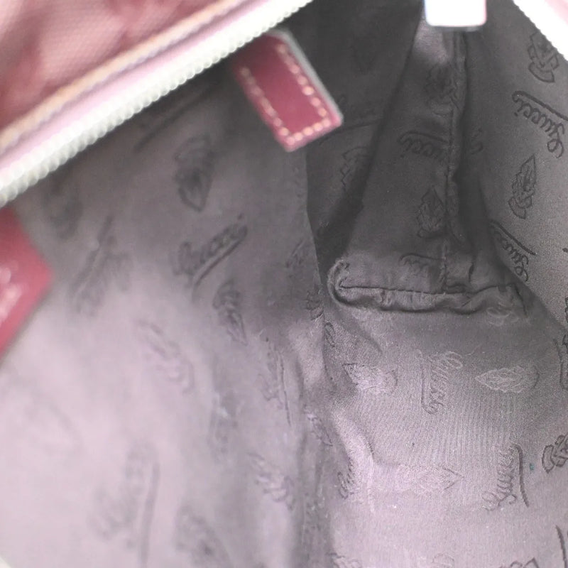 Gucci Plus Tote Gg Imprime Burgundy Pvc Bag