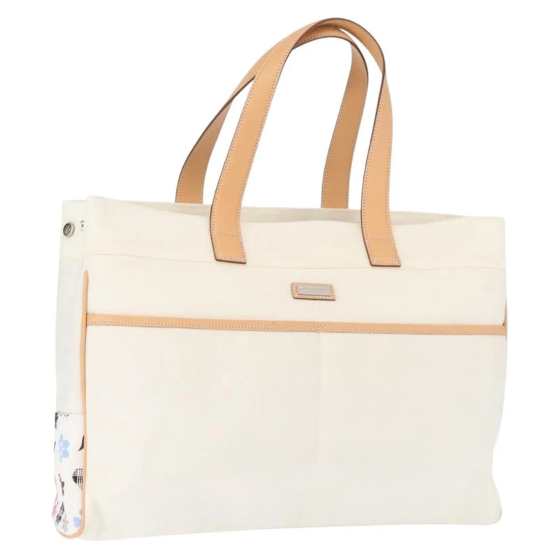 Burberry Black Label Canvas White Bag