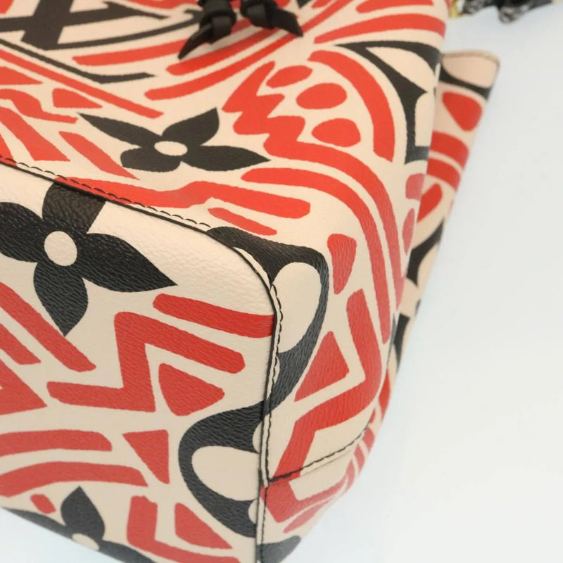 Louis Vuitton Neonoe Limited Edition Crafty Monogram Giant Red Canvas Bag