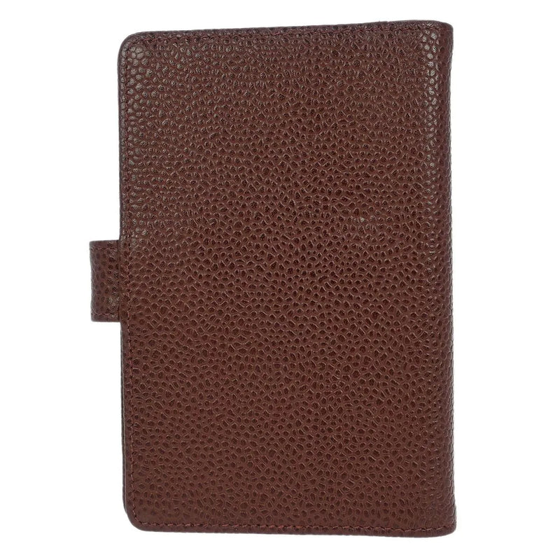Chanel Cc Bifold Quilted Caviar Brown Leather Accessory