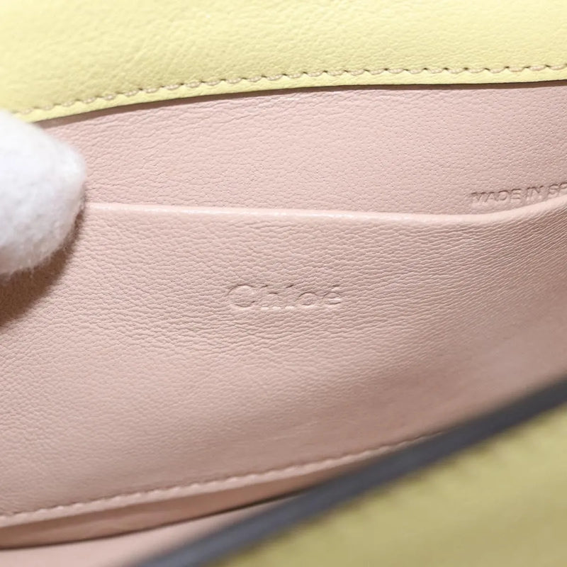 Chloe Nile Leather Yellow Bag