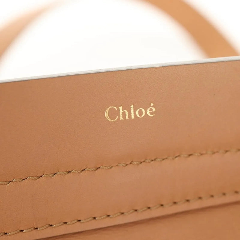 Chloe Cate Satchel Leather Beige Bag