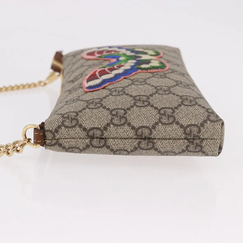 Gucci Pochette Gg Canvas Beige Pvc Bag