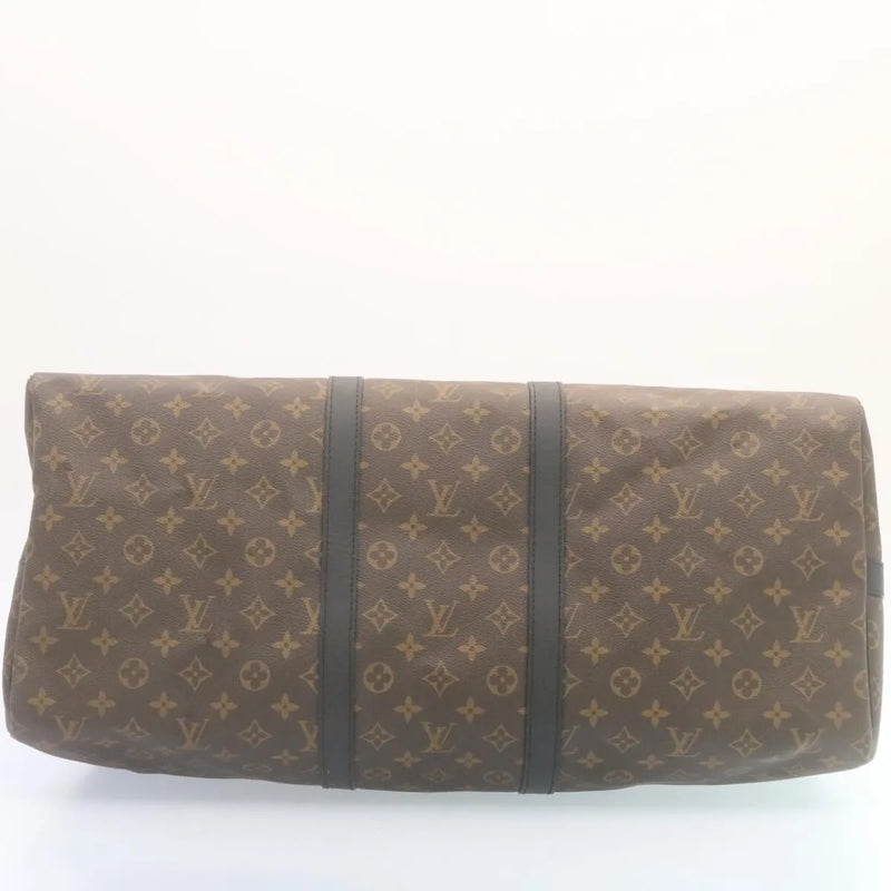 Louis Vuitton Keepall Bandouliere Monogram Canvas Brown Bag