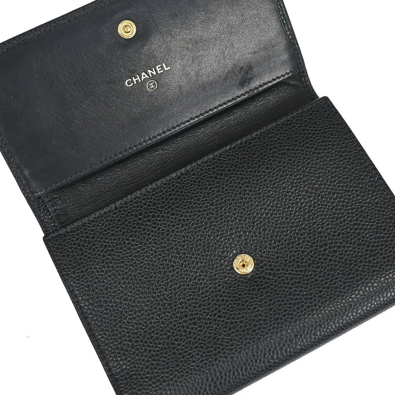 Chanel Timeless Cc French Caviar Black Calfskin Accessory