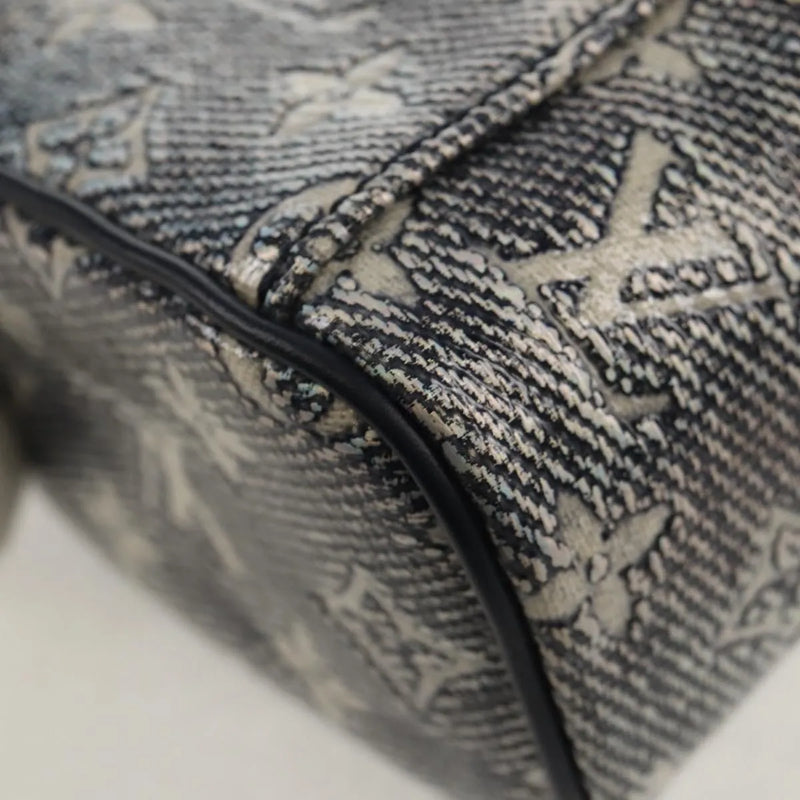 Louis Vuitton Vanity Case Monoglam Jacquard Canvas Navy Bag