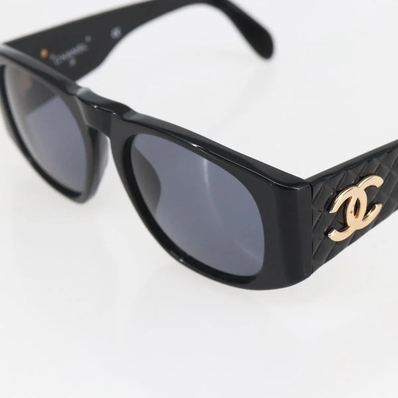 Chanel Cc Logo Matelasse Sunglasses Eye Wear Plastic Black Accessory