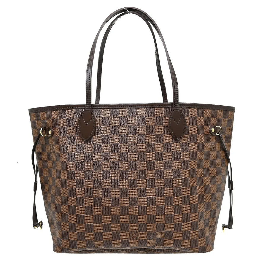 Louis Vuitton Neverfull Tote Damier Brown Canvas Bag