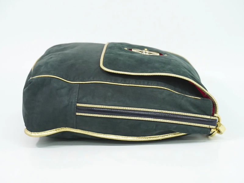 Loewe Anagram Suede Black Bag