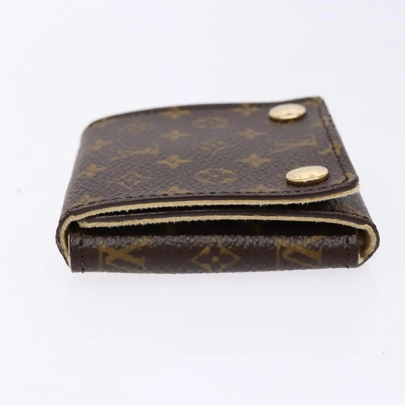 Louis Vuitton Case Jewelry Box Canvas Brown Accessory