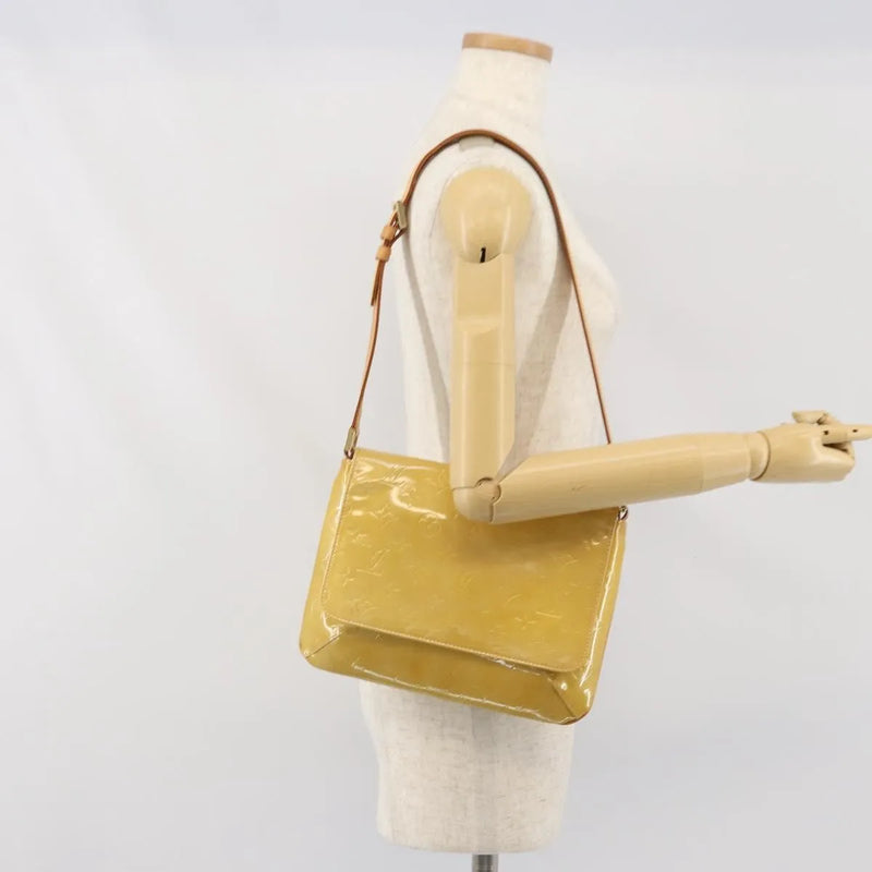 Louis Vuitton Thompson Street Monogram Vernis Beige Patent_leather Bag