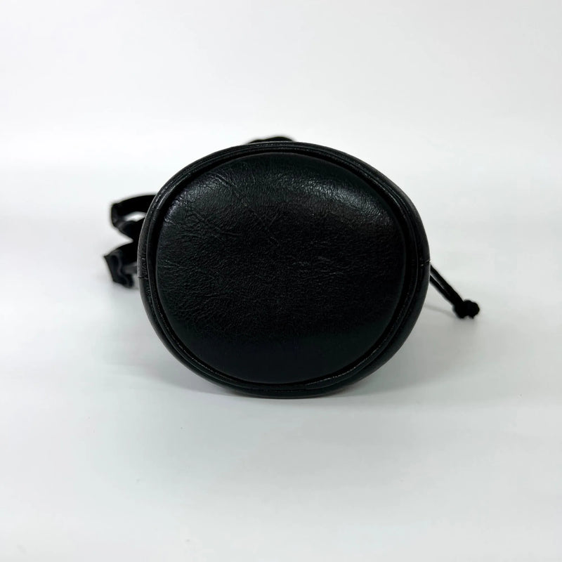 Balenciaga Weekend Bottle Holder Leather Black Bag