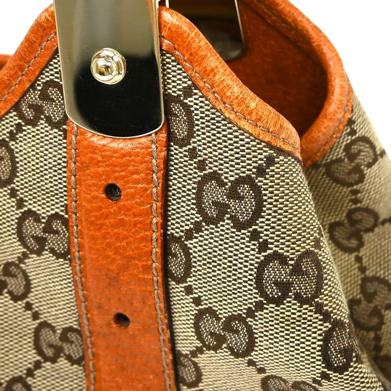 Gucci Gg Shoulder Bag Matelasse Leather Beige Canvas