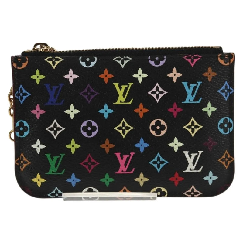 Louis Vuitton Pochette Clés Nm Monogram Multicolor Canvas Black Accessory