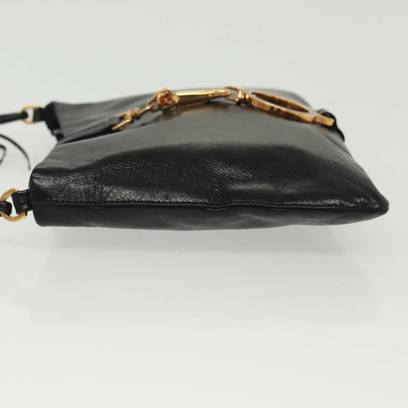 Prada Bow Vernice Saffiano Leather Black Bag