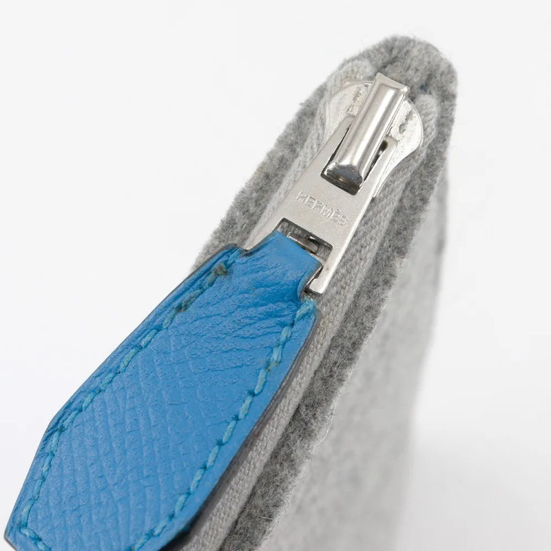 Hermes Toodoo Epsom And Wool Blue Bag