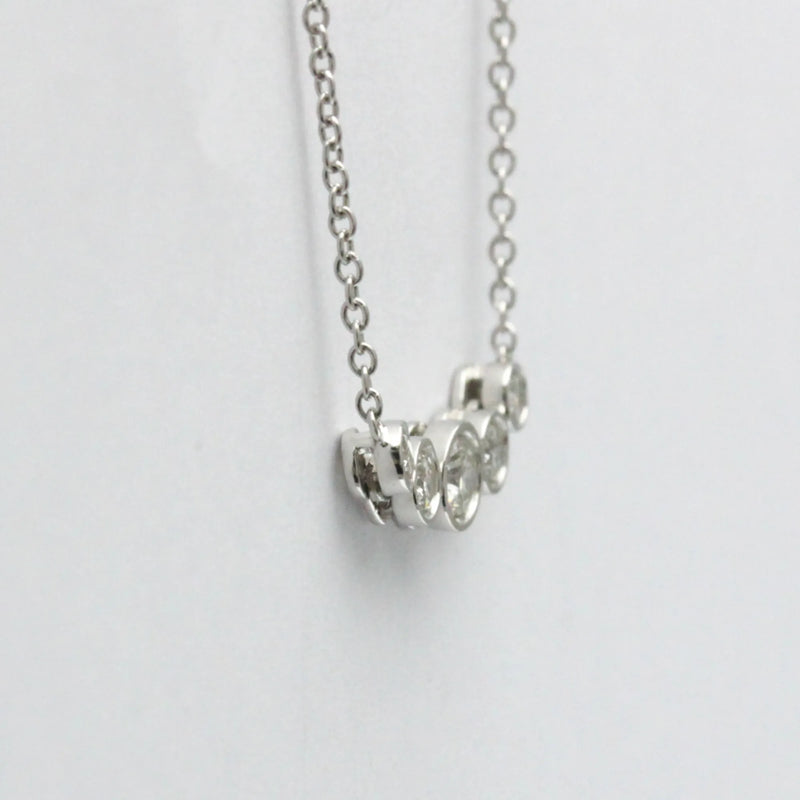 Tiffany & Co. Jazz Graduated Pendant Platinum And Diamonds Silver Jewelry
