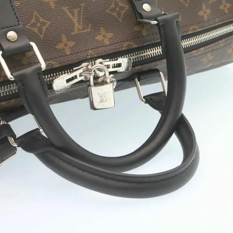 Louis Vuitton Keepall Bandouliere Monogram Canvas Brown Bag
