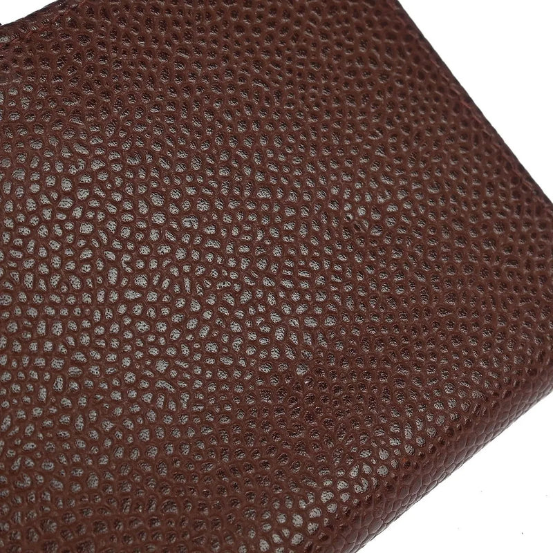Chanel Cc Bifold Quilted Caviar Brown Leather Accessory