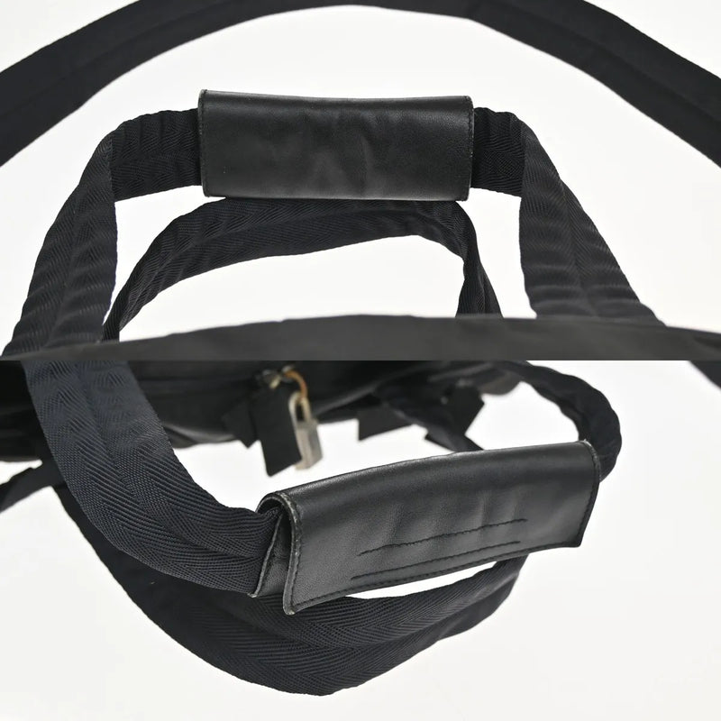 Prada Expandable Front Zip Boston Tessuto Black Nylon Bag