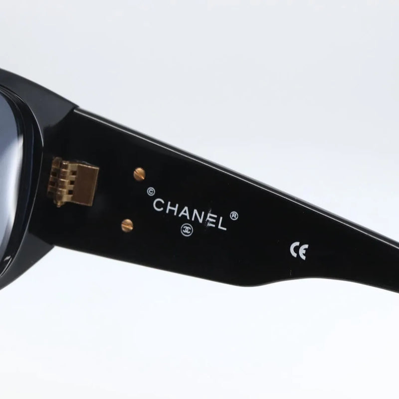 Chanel Cc Logo Matelasse Sunglasses Eye Wear Plastic Black Accessory