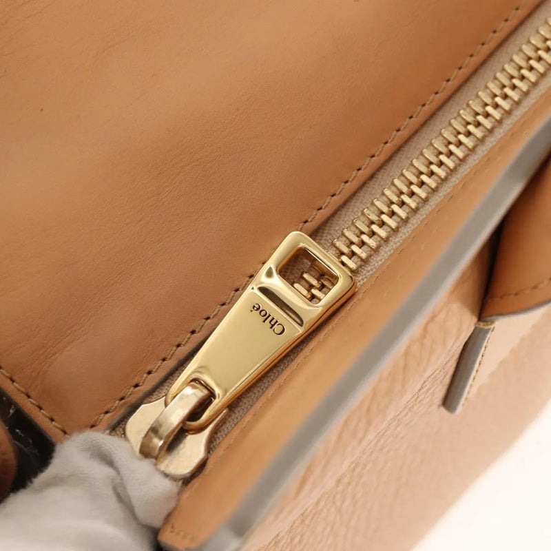 Chloe Cate Satchel Leather Beige Bag