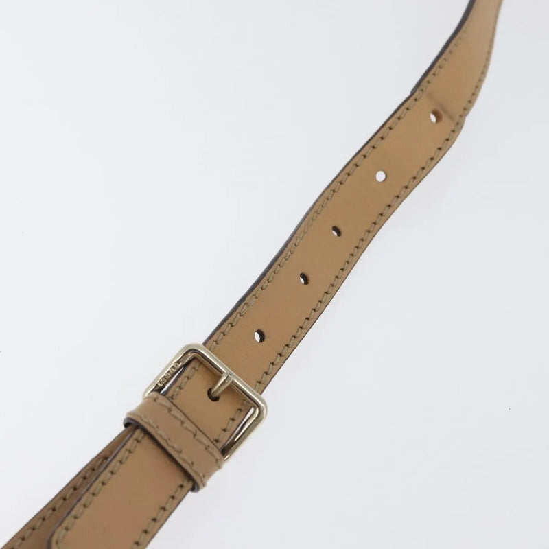 Gucci Flap Messenger Gg Coated Canvas Beige Bag