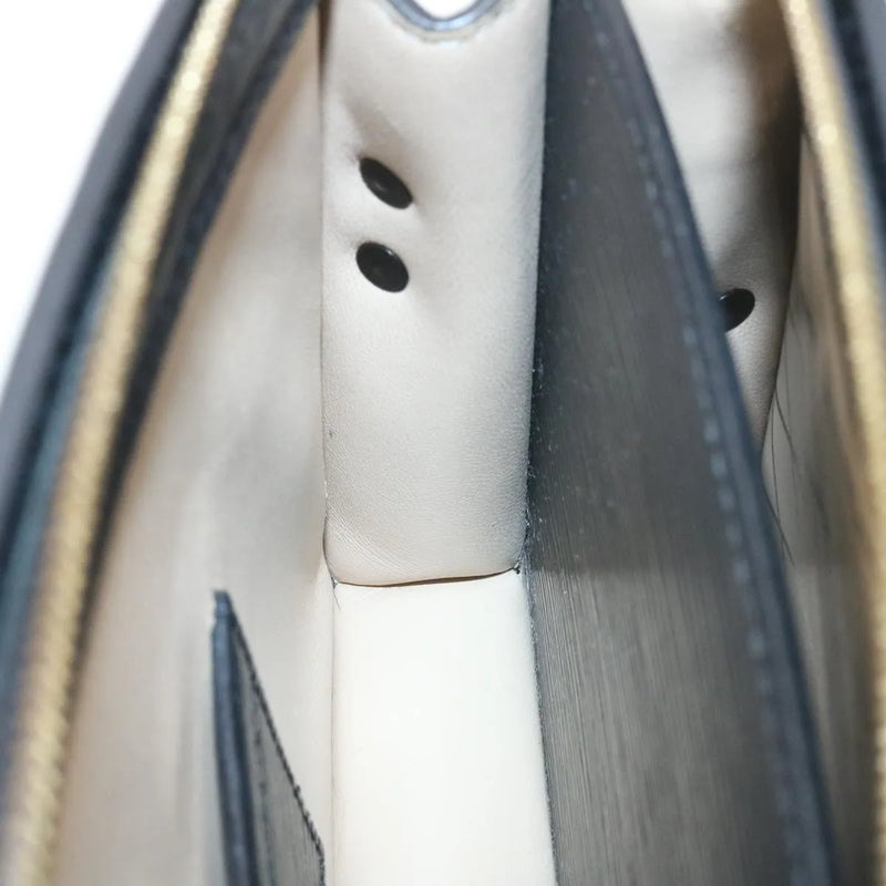 Louis Vuitton Trunk Clutch Epi Leather Black Bag